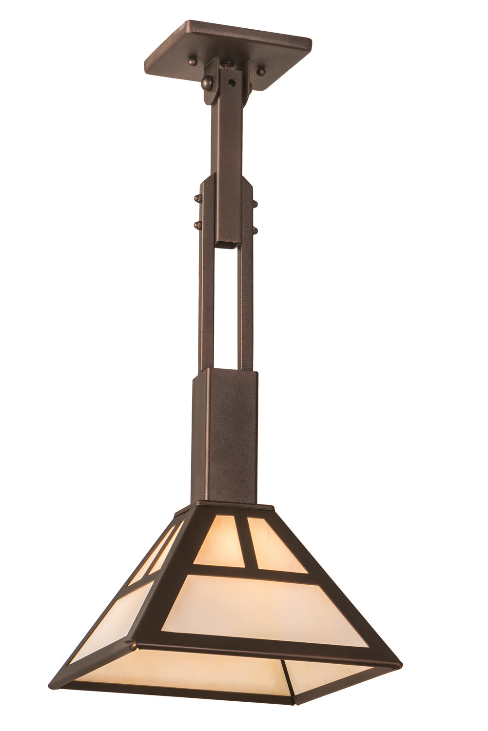 Meyda Tiffany T" Mission" 191704 Pendant Light - Mahogany Bronze