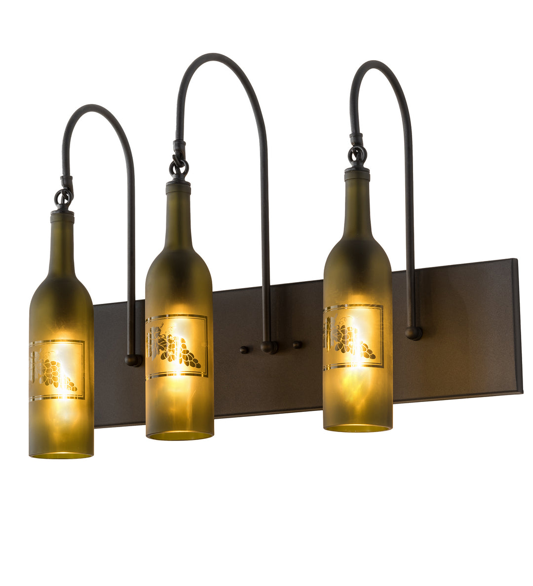 Meyda Tiffany Tuscan Vineyard 191814 Bath Vanity Light 24 in. wide - Brass Tint