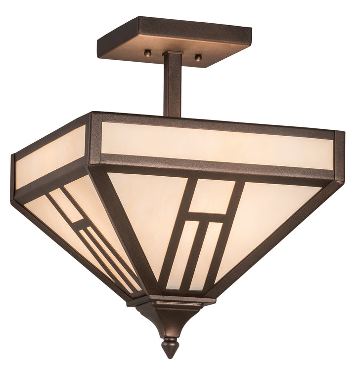 Meyda Tiffany H" Mission" 191901 Ceiling Light - Mahogany Bronze