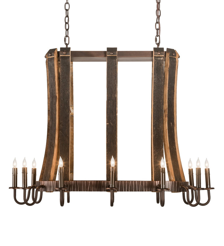 Meyda Tiffany Barrel Stave 191902 Pendant Light - Mahogany Bronze