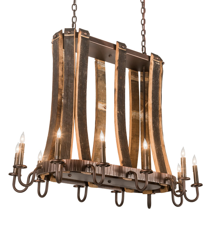 Meyda Tiffany Barrel Stave 191902 Pendant Light - Mahogany Bronze