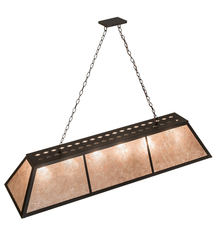 Meyda Tiffany Tri-Panel 192028 Pendant Light - Oil Rubbed Bronze
