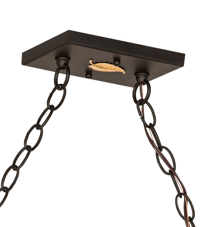 Meyda Tiffany Tri-Panel 192028 Pendant Light - Oil Rubbed Bronze