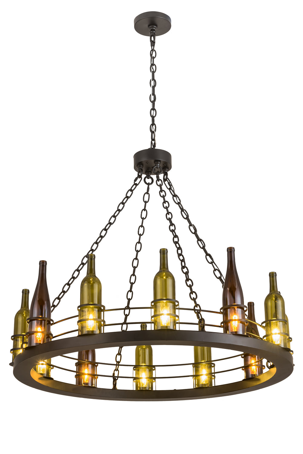 Meyda Tiffany Tuscan Vineyard 192173 Chandelier Light - Antique Copper