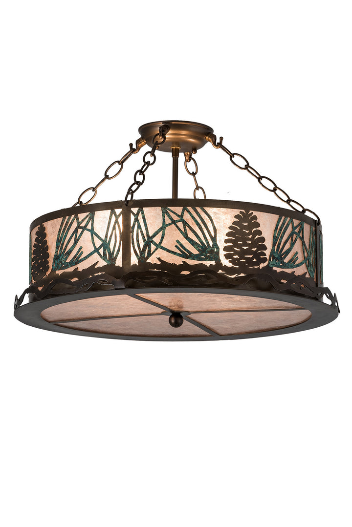 Meyda Tiffany Mountain Pine 191691 Ceiling Light - Antique Copper
