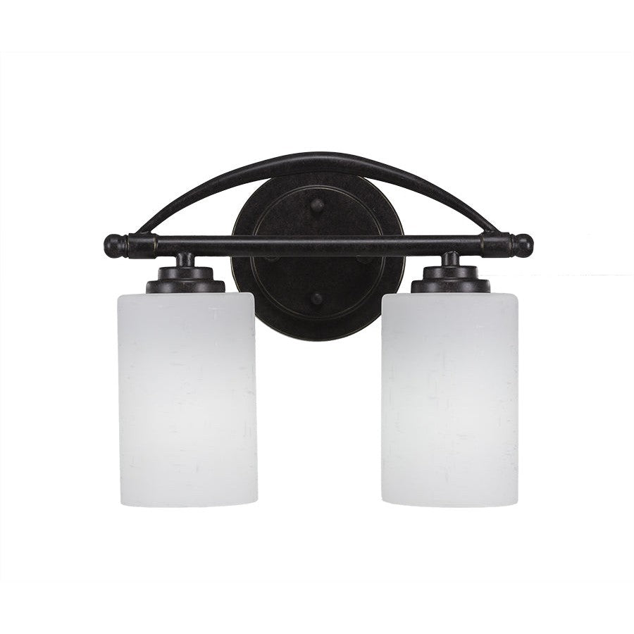 Toltec Marquise 2402-dg-310 Bath Vanity Light 12 in. wide - Dark Granite