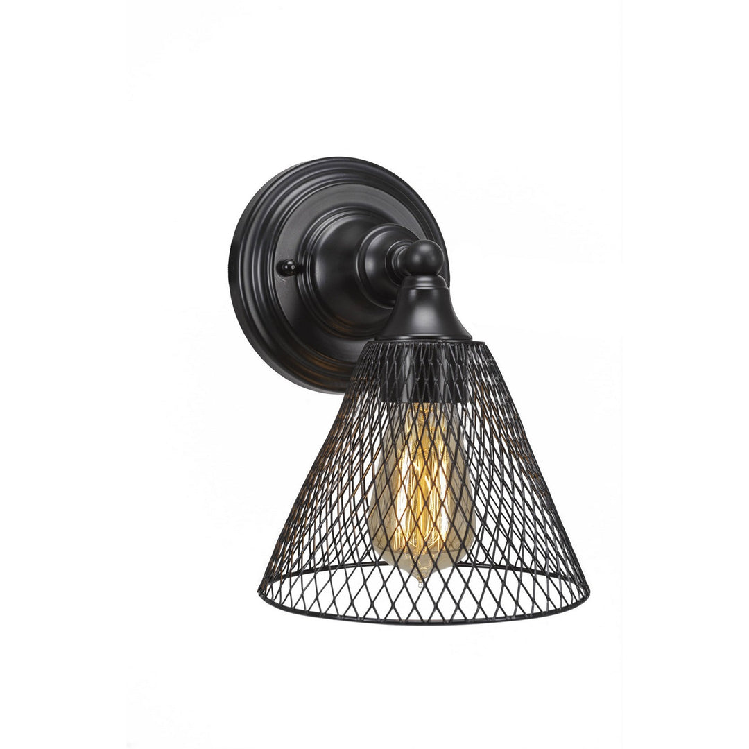 Toltec Any 40-mb-805-led18c Wall Sconce Light - Matte Black