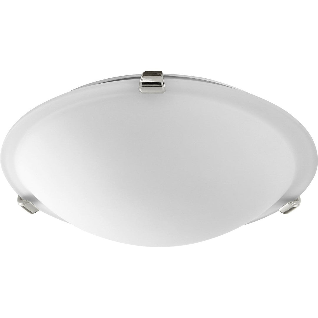 Quorum 3000 Ceiling Mounts 3000-12162 Ceiling Light - Polished Nickel W/ Satin Opal