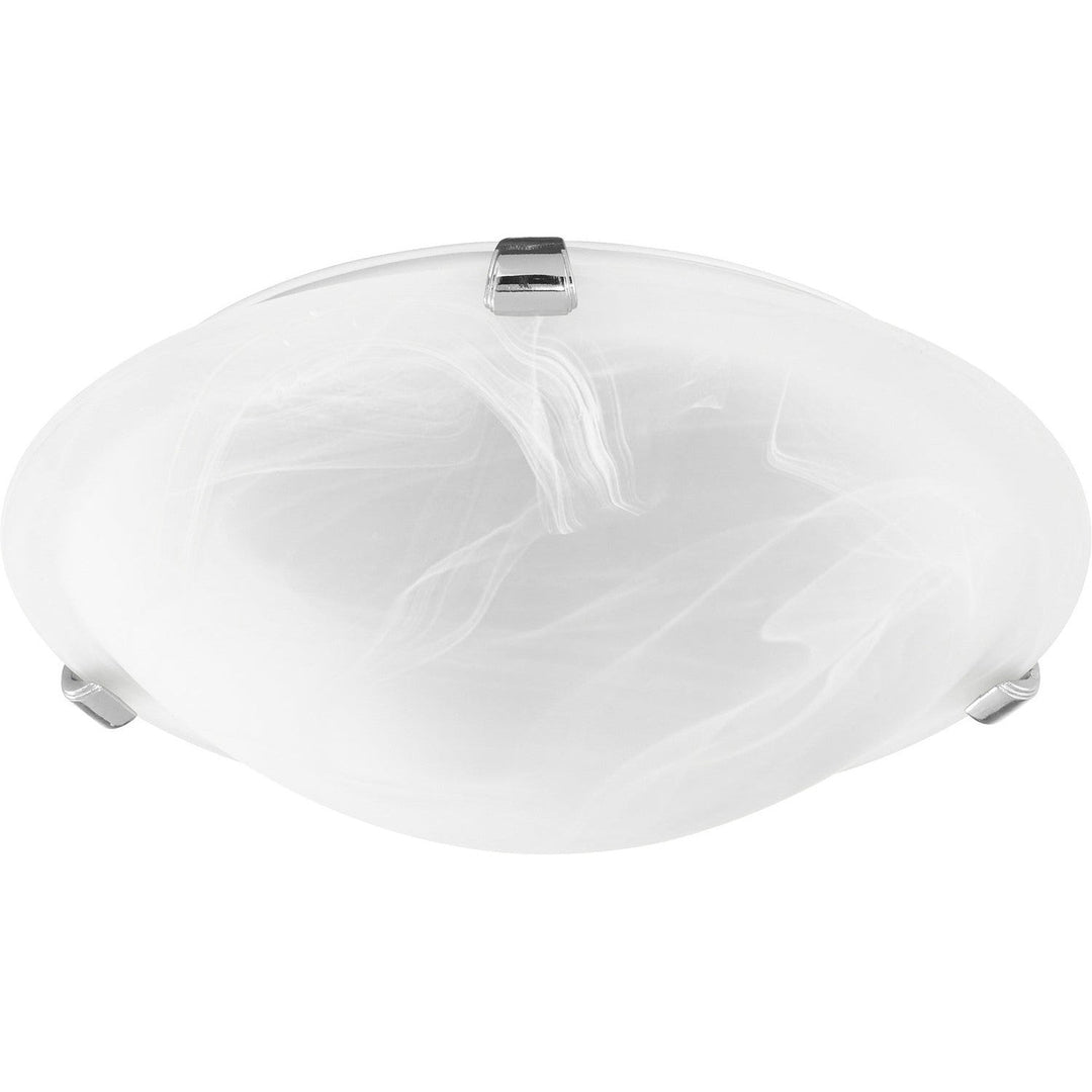 Quorum 3000 Ceiling Mounts 3000-12-62 Ceiling Light - Polished Nickel W/ Faux Alabaster
