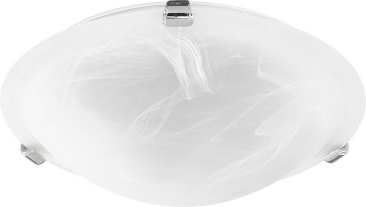 Quorum 3000 Ceiling Mounts 3000-12-62 Ceiling Light - Polished Nickel W/ Faux Alabaster