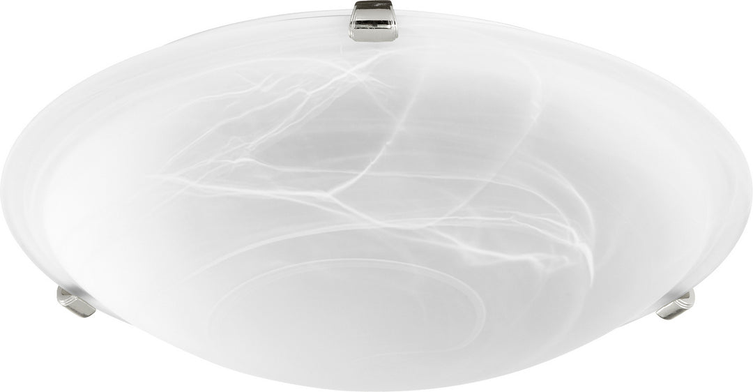 Quorum 3000 Ceiling Mounts 3000-16-62 Ceiling Light - Polished Nickel W/ Faux Alabaster