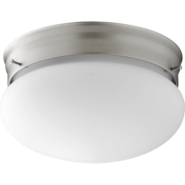 Quorum 3023-6-65 Utility Light - Satin Nickel w/ Satin Opal