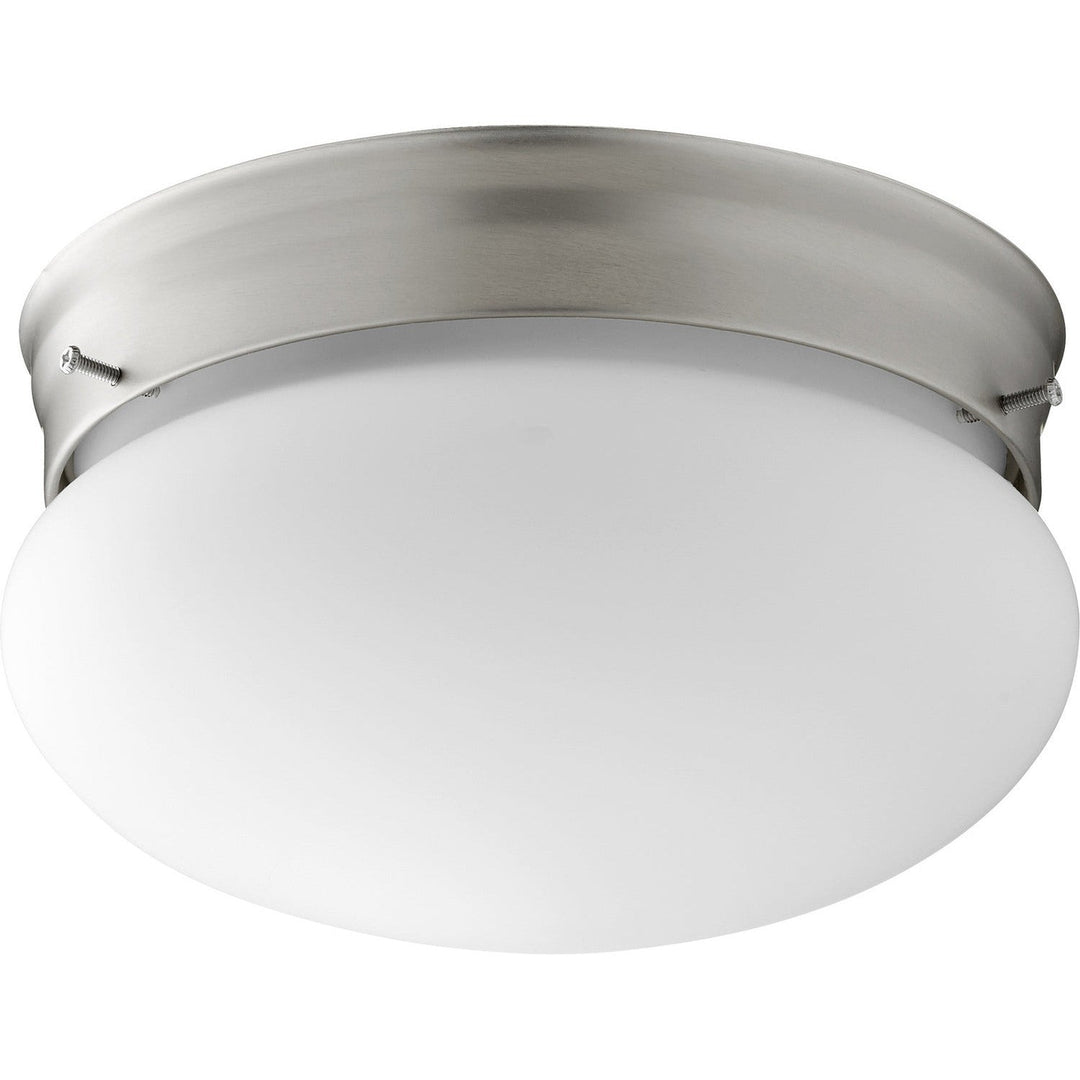 Quorum 3023-8-65 Utility Light - Satin Nickel w/ Satin Opal