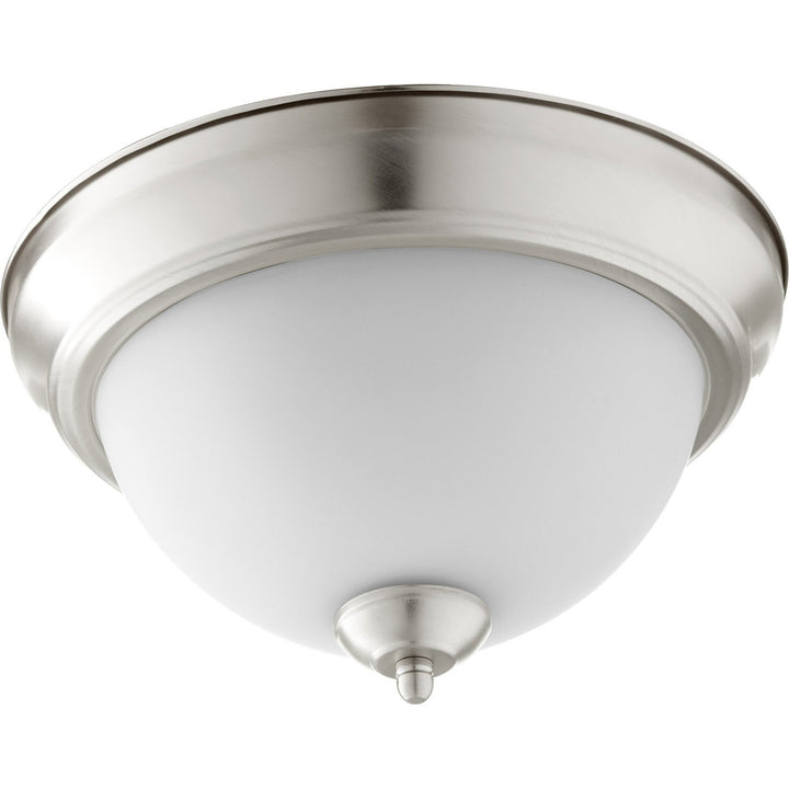 Quorum 3063 Ceiling Mounts 3063-11-65 Ceiling Light - Satin Nickel W/ Satin Opal