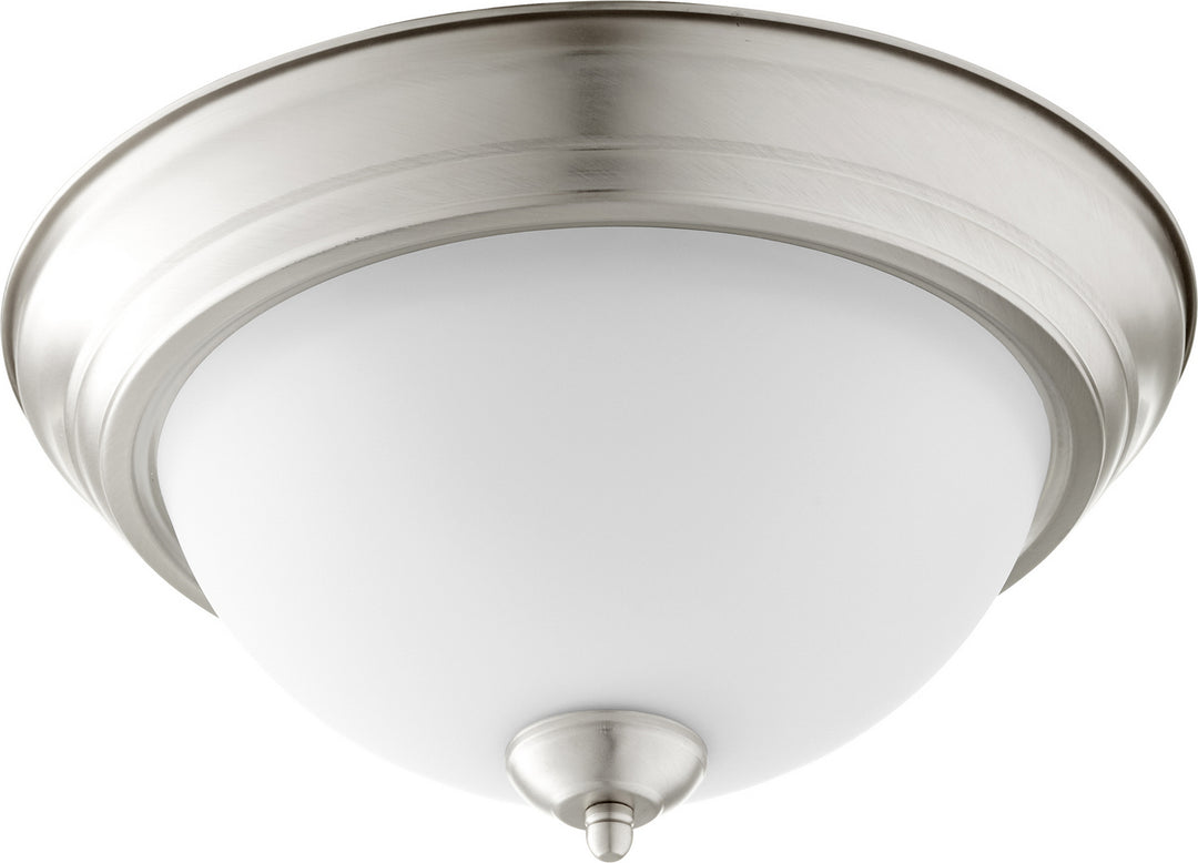 Quorum 3063 Ceiling Mounts 3063-13-65 Ceiling Light - Satin Nickel W/ Satin Opal