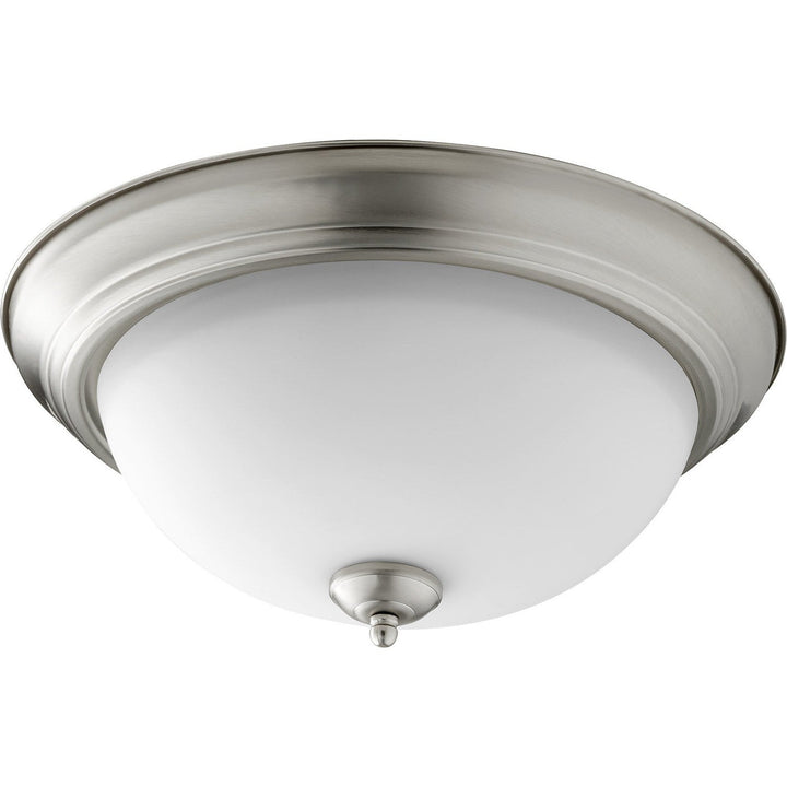 Quorum 3063 Ceiling Mounts 3063-15-65 Ceiling Light - Satin Nickel W/ Satin Opal