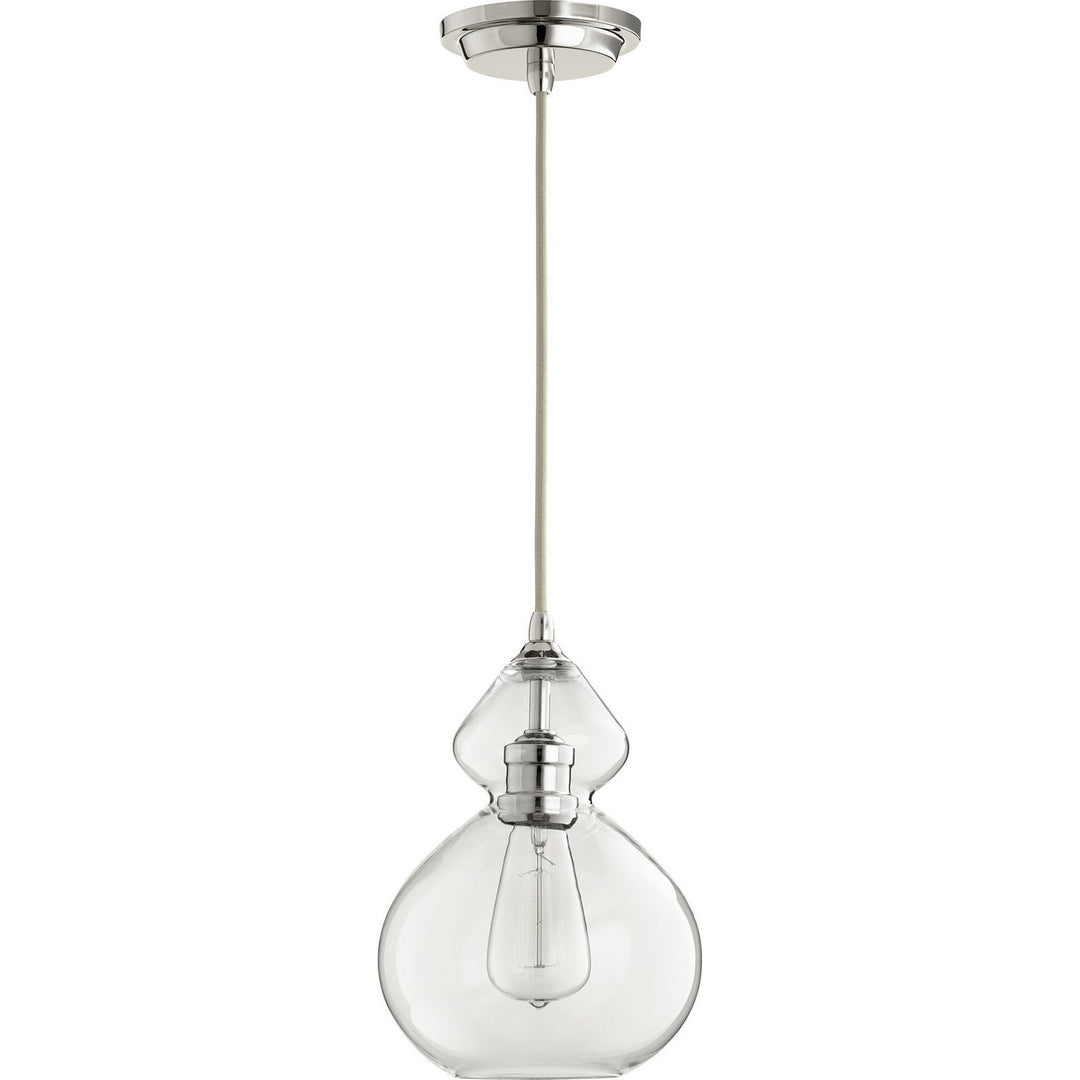 Quorum Filament Pendants 8002-62 Pendant Light - Polished Nickel w/ Clear