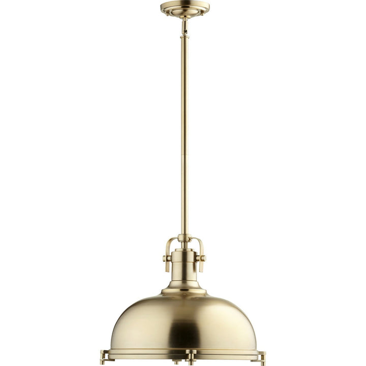 Quorum Hinge Pendants 804-17-80 Pendant Light - Aged Brass