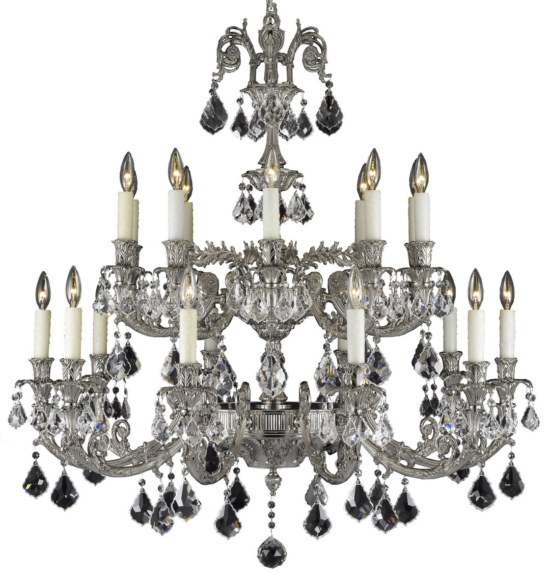 American Brass & Crystal Finisterra CH2009-A-08G-PI Chandelier Light - Silver