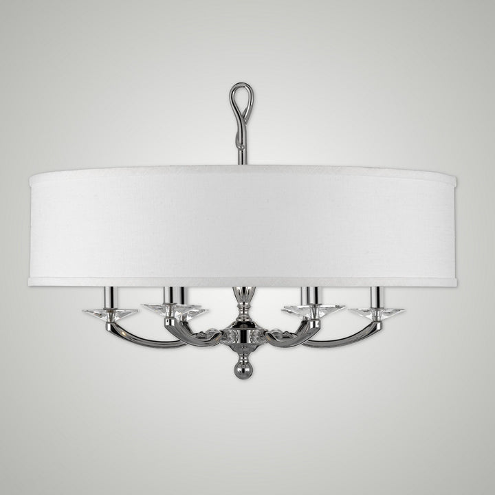 American Brass & Crystal Kensington CH5426-38G-ST-HL Chandelier Light - Polished Nickel