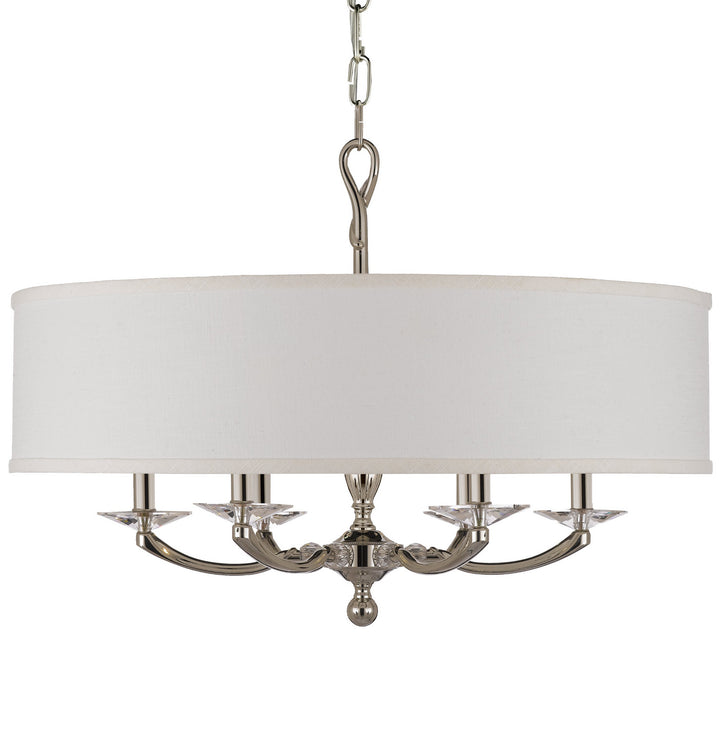 American Brass & Crystal Kensington CH5426-38G-ST-HL Chandelier Light - Polished Nickel