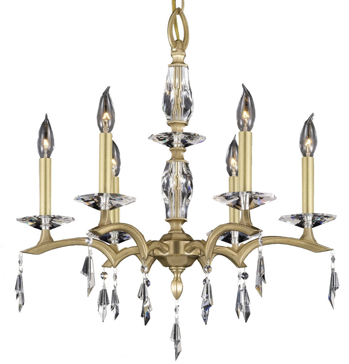 American Brass & Crystal Kaya CH5503-G-36G-ST Chandelier Light - Polished Nickel