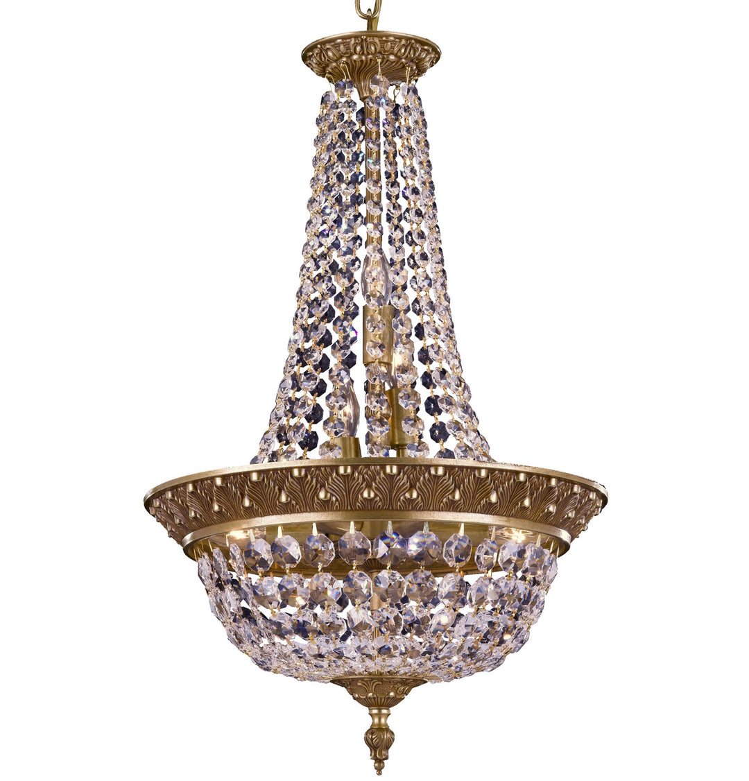 American Brass & Crystal Corinthian CH8515-P-03G Chandelier Light - French Gold Glossy
