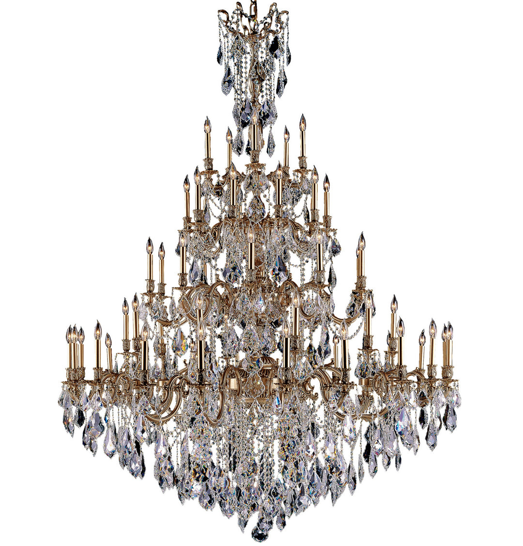 American Brass & Crystal Elise CH9325-A-03G-ST Chandelier Light - French Gold Glossy