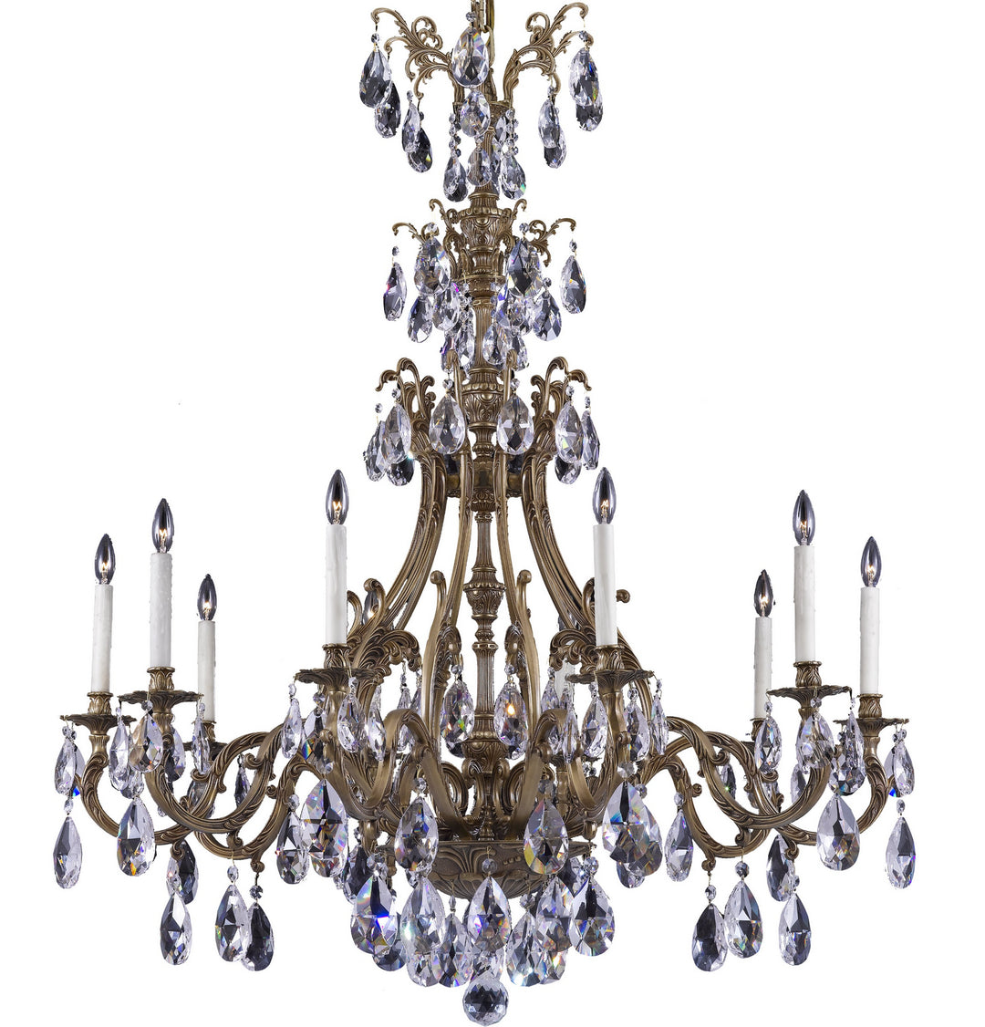 American Brass & Crystal Chateau CH9636-O-03G-PI Chandelier Light - French Gold Glossy