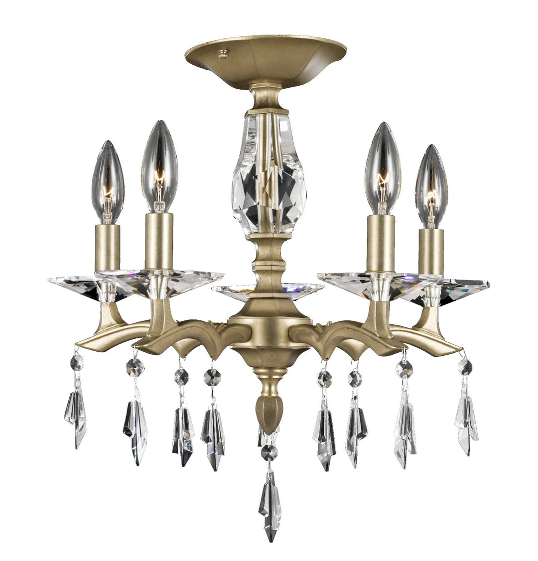 American Brass & Crystal Kaya FM5522-G-36G-ST Ceiling Light - Old Brass