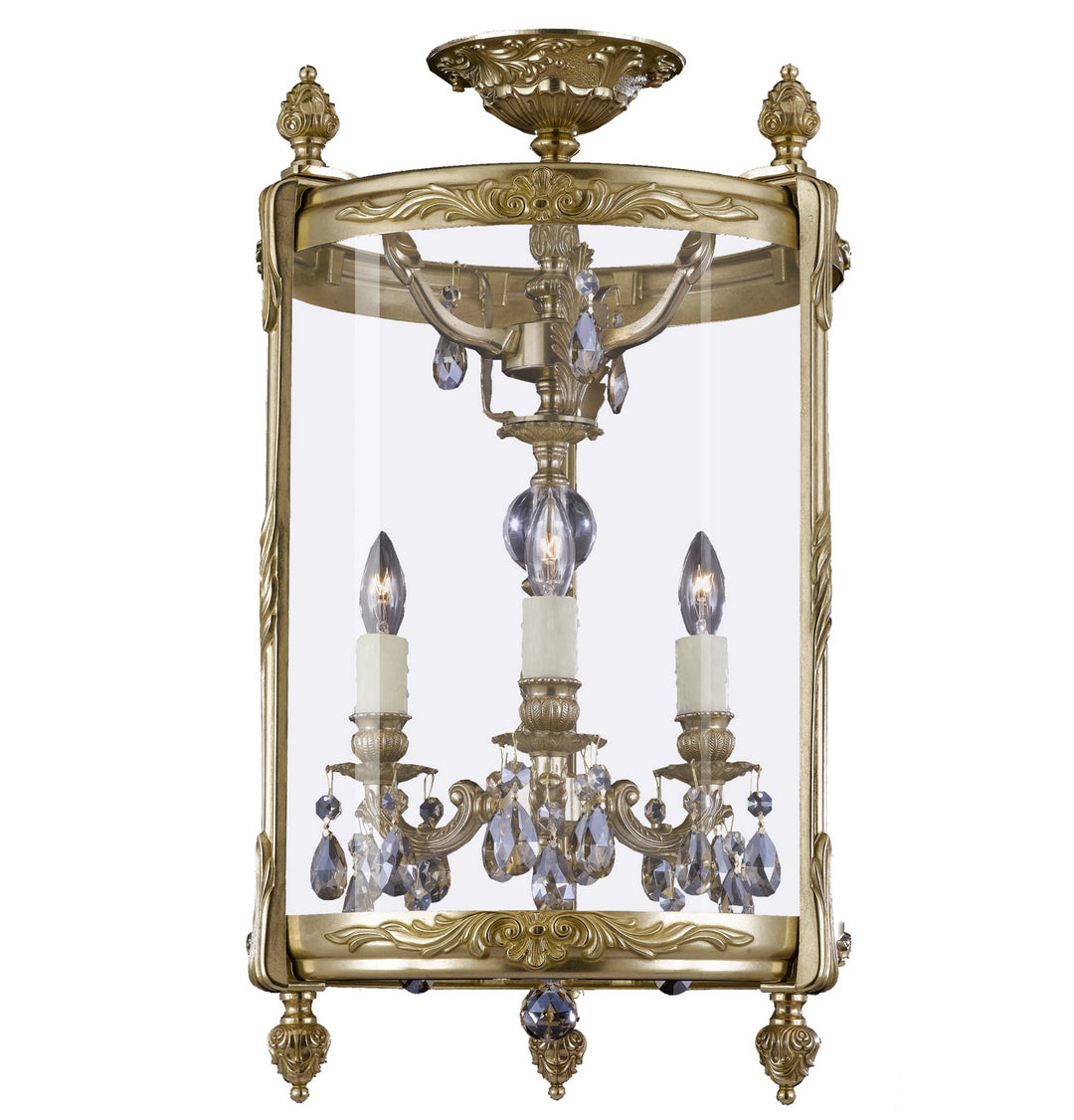 American Brass & Crystal Lantern LTFM2213-OLN-16G-PI Ceiling Light - True Brass