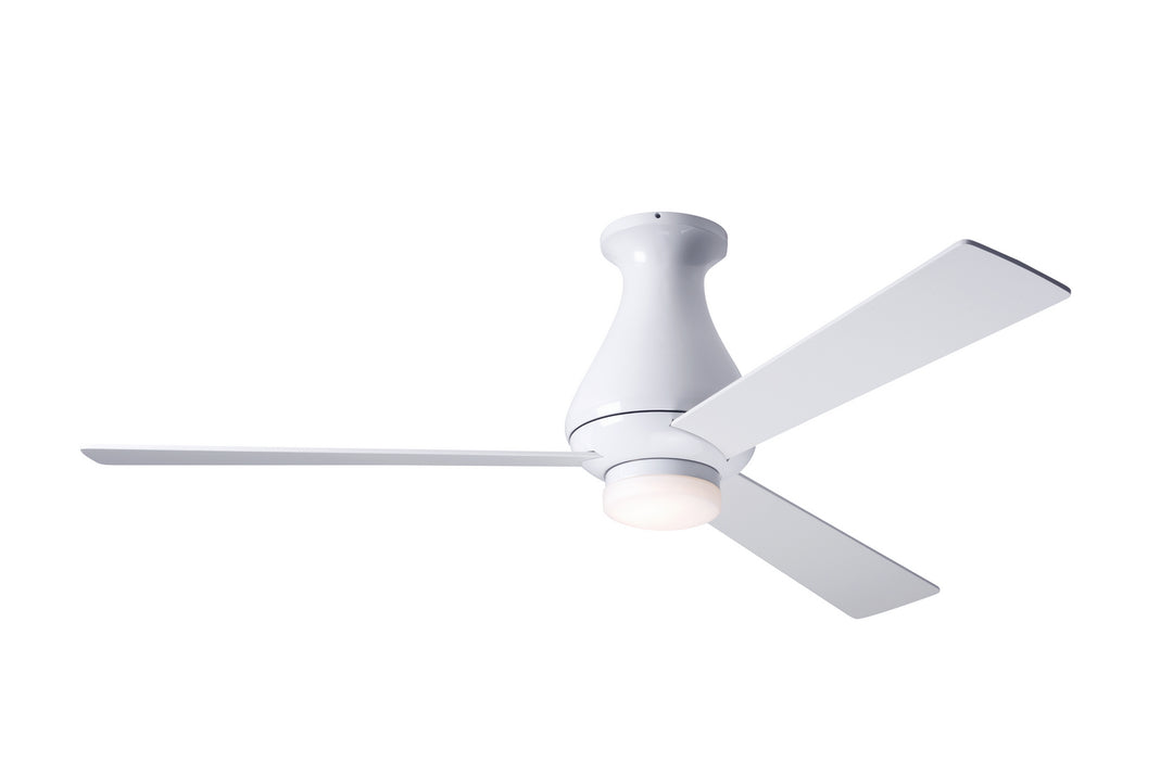 Modern Fan Company Altus Flush ALT-FM-GW-42-WH-271-002 Ceiling Fan 42 - Gloss White, White/