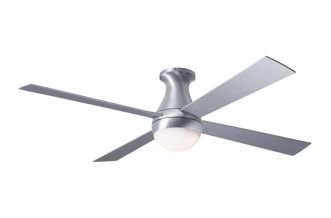 Modern Fan Company Ball Flush BAL-FM-BA-42-AL-652-002 Ceiling Fan 42 - Brushed Aluminum, Aluminum/