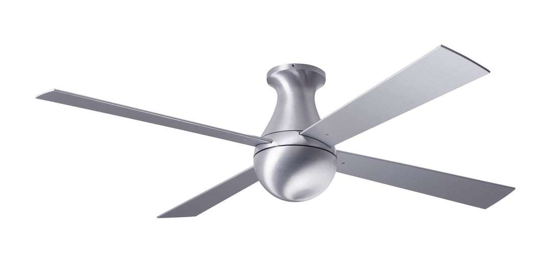 Modern Fan Company Ball Flush BAL-FM-BA-52-AL-NL-004 Ceiling Fan 52 - Brushed Aluminum, Aluminum/