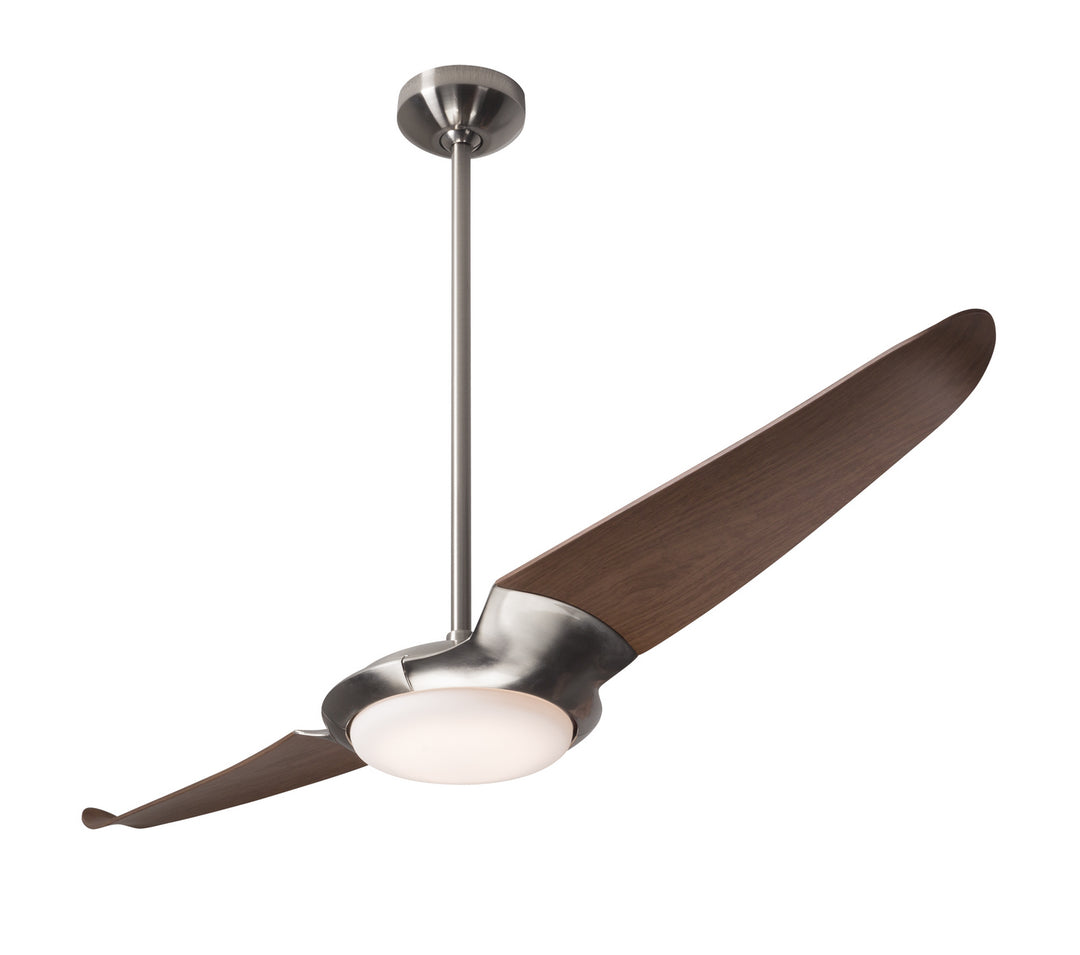 Modern Fan Company IC/Air2 DC IC2-BN-56-MG-570-CC Ceiling Fan 56 - Bright Nickel, Mahogany/