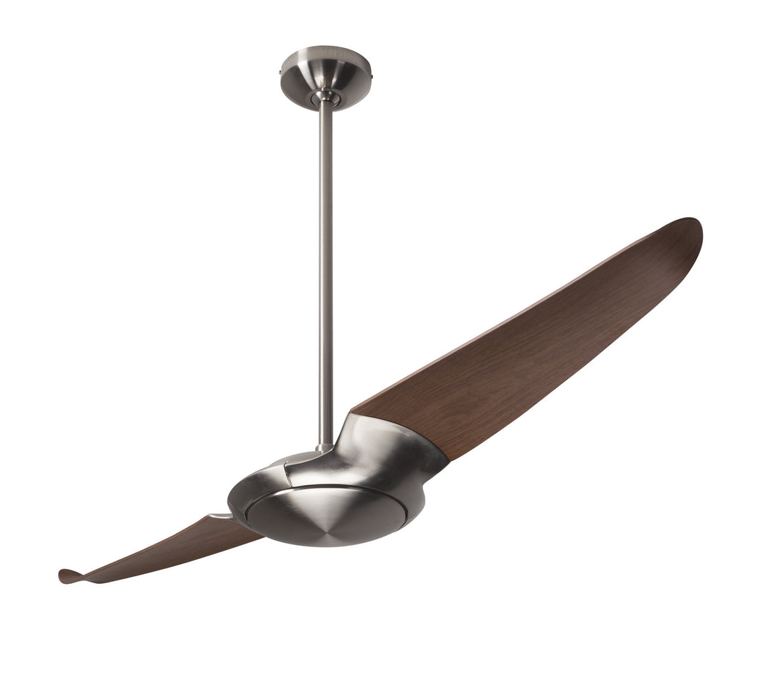 Modern Fan Company IC/Air2 DC IC2-BN-56-MG-NL-CC Ceiling Fan 56 - Bright Nickel, Mahogany/