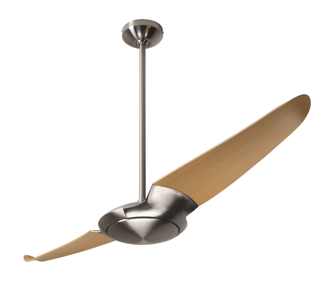 Modern Fan Company IC/Air2 DC IC2-BN-56-MP-NL-CC Ceiling Fan 56 - Bright Nickel, Maple/