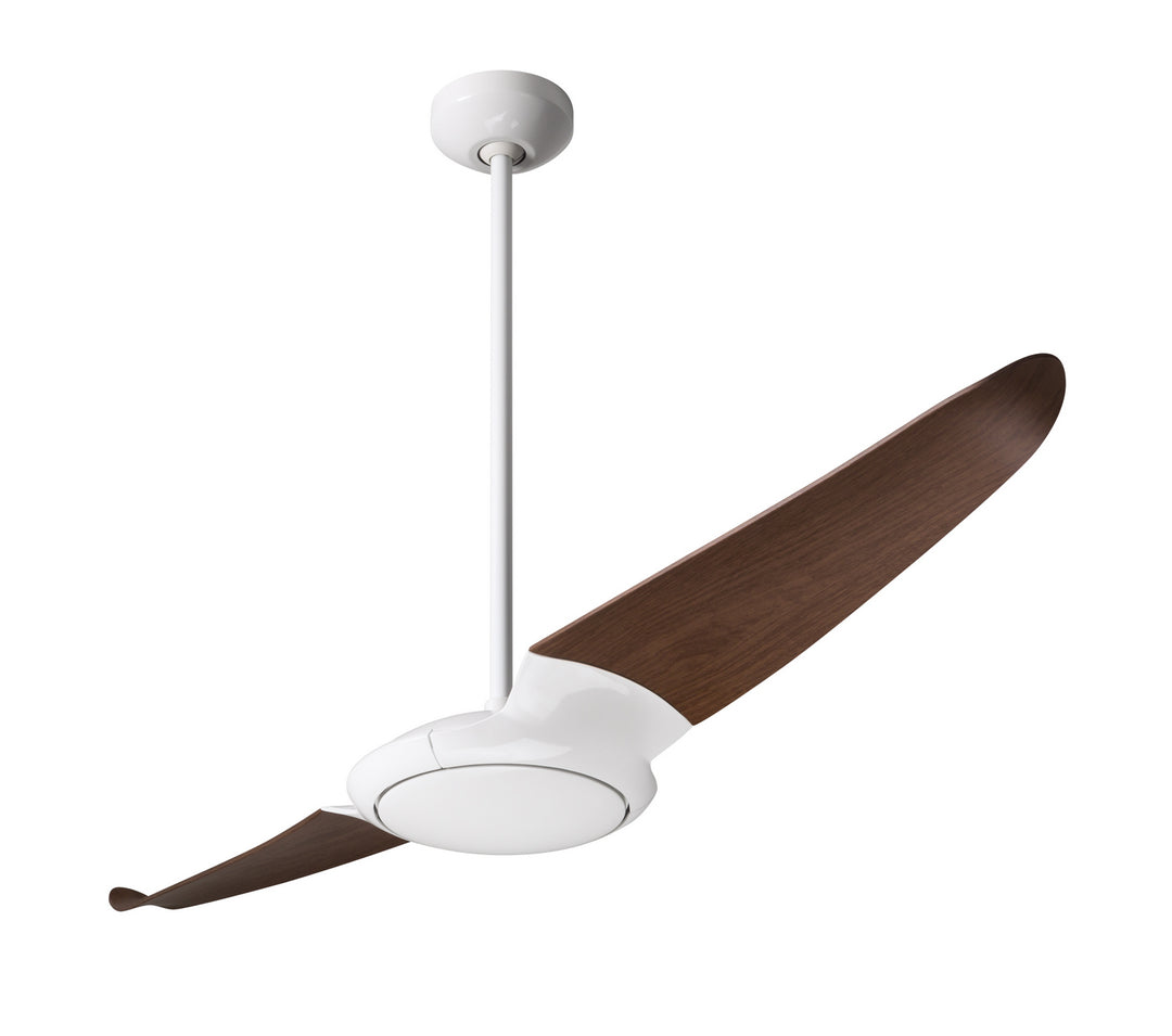 Modern Fan Company IC/Air2 DC IC2-GW-56-MG-NL-CC Ceiling Fan 56 - Gloss White, Mahogany/