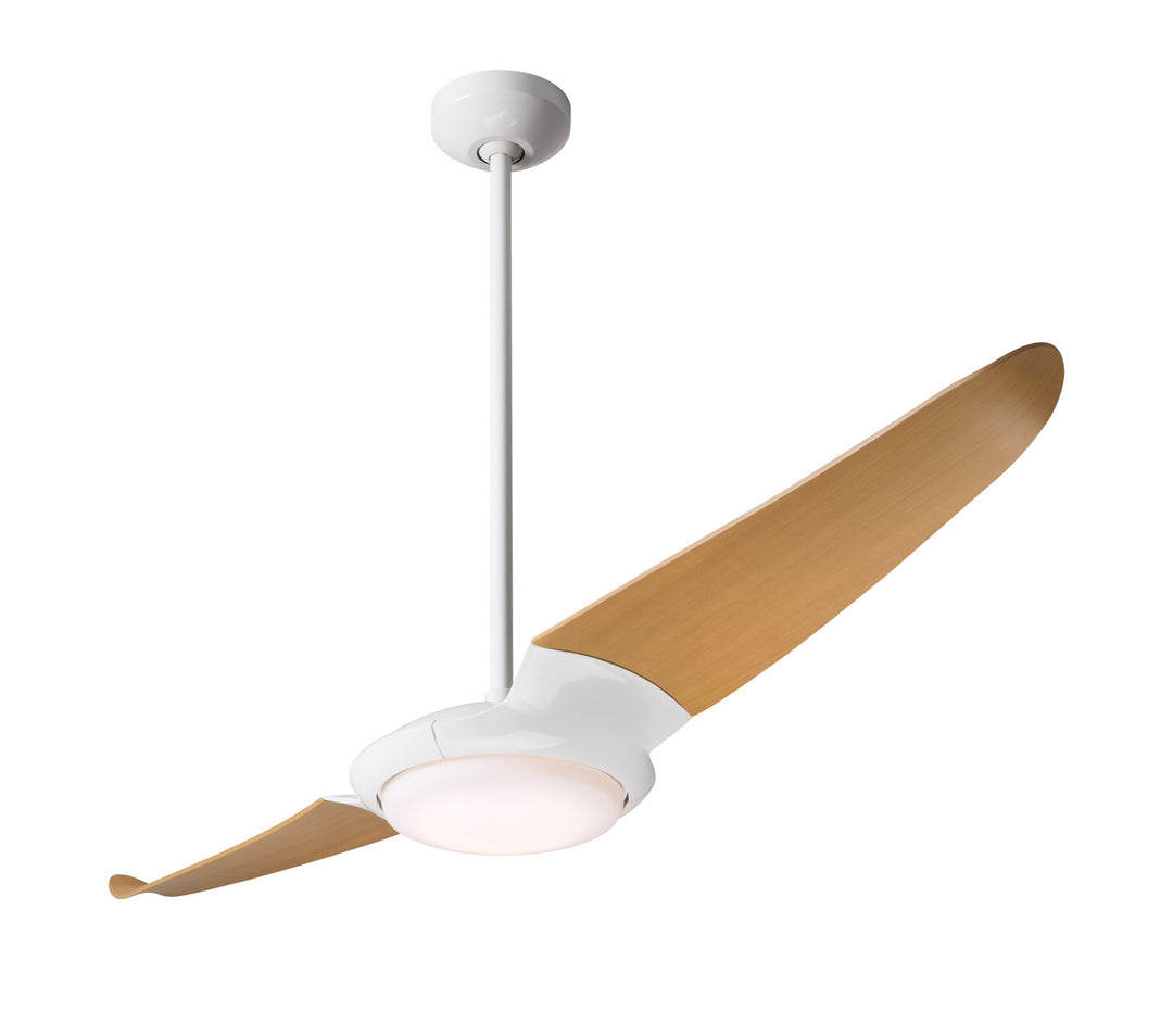 Modern Fan Company IC/Air2 DC IC2-GW-56-MP-570-CC Ceiling Fan 56 - Gloss White, Maple/