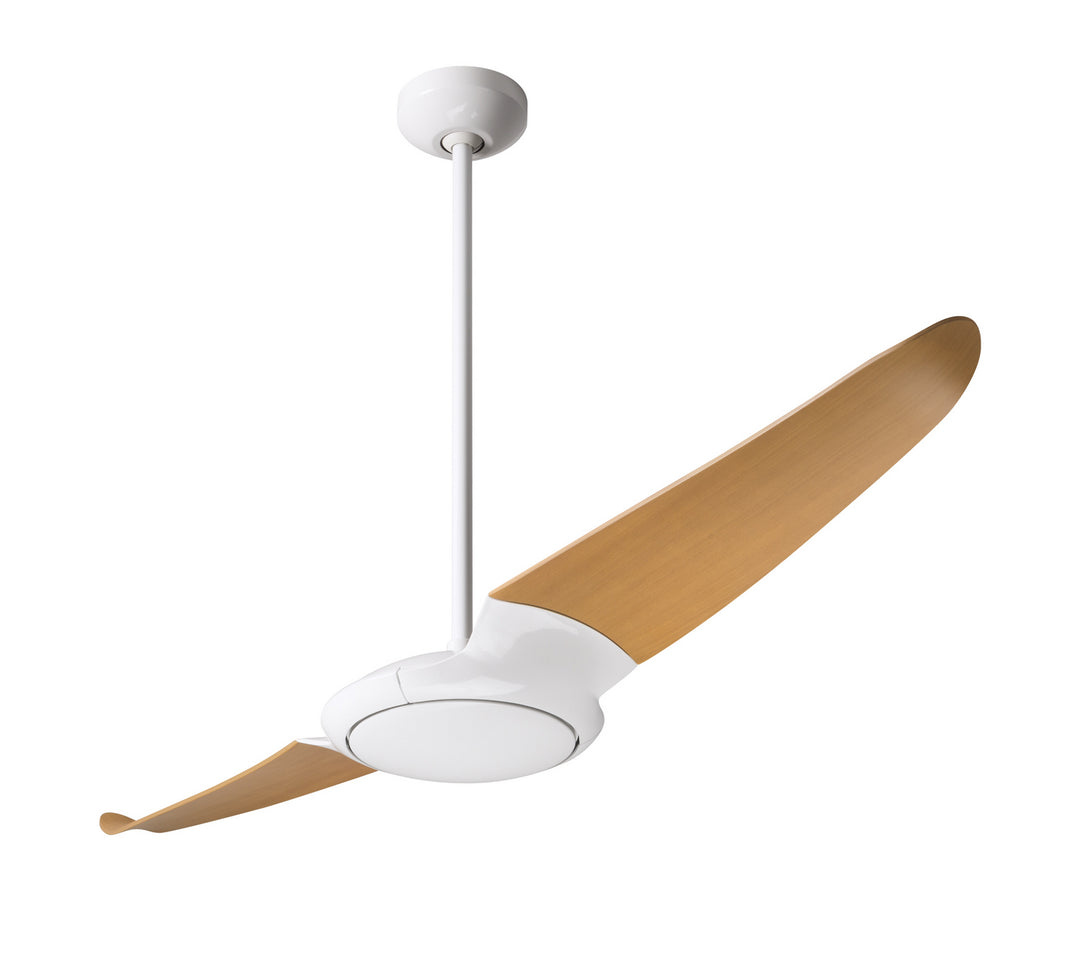 Modern Fan Company IC/Air2 DC IC2-GW-56-MP-NL-CC Ceiling Fan 56 - Gloss White, Maple/