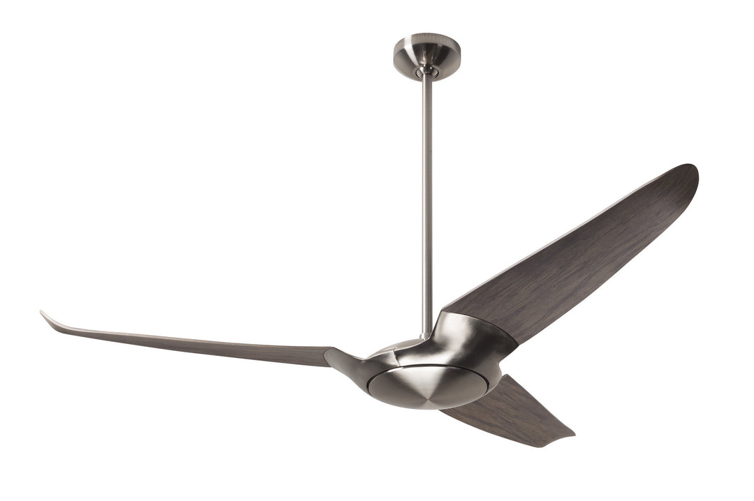 Modern Fan Company IC/Air3 DC IC3-BN-56-GY-NL-CC Ceiling Fan 56 - Bright Nickel, Graywash/