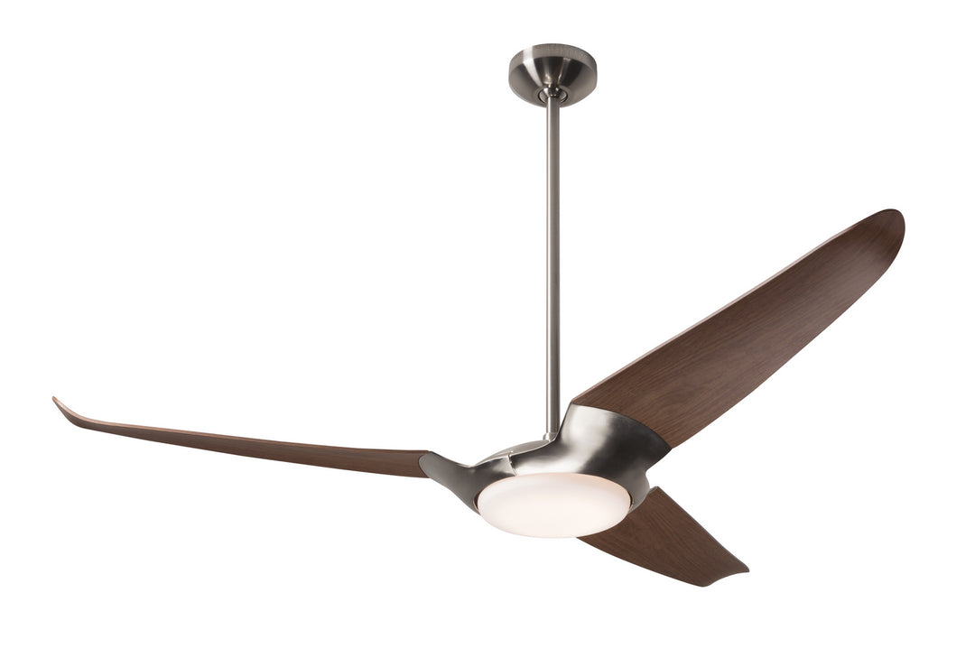 Modern Fan Company IC/Air3 DC IC3-BN-56-MG-570-CC Ceiling Fan 56 - Bright Nickel, Mahogany/