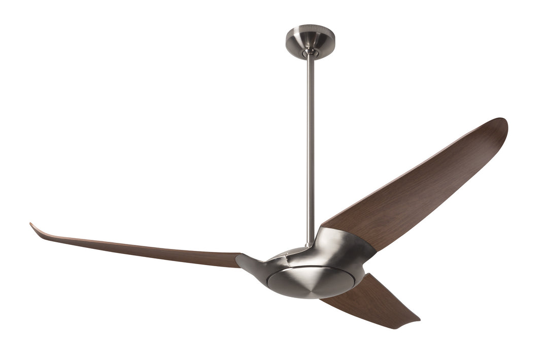 Modern Fan Company IC/Air3 DC IC3-BN-56-MG-NL-CC Ceiling Fan 56 - Bright Nickel, Mahogany/