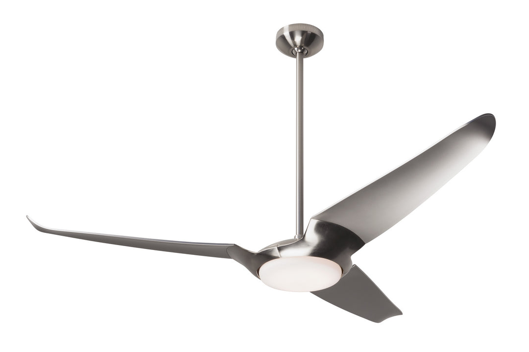 Modern Fan Company IC/Air3 DC IC3-BN-56-NK-570-CC Ceiling Fan 56 - Bright Nickel, Nickel/