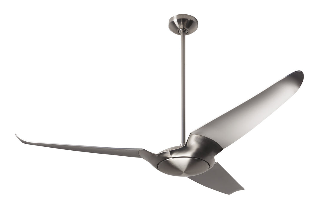 Modern Fan Company IC/Air3 DC IC3-BN-56-NK-NL-RC Ceiling Fan 56 - Bright Nickel, Nickel/