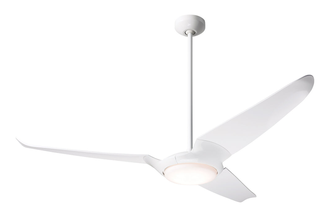 Modern Fan Company IC/Air3 DC IC3-GW-56-WH-570-RC Ceiling Fan 56 - Gloss White, White/