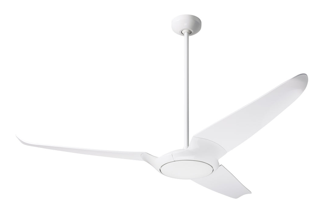 Modern Fan Company IC/Air3 DC IC3-GW-56-WH-NL-CC Ceiling Fan 56 - Gloss White, White/