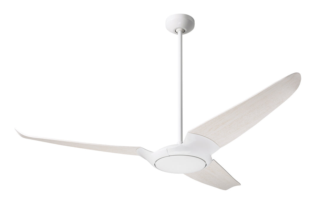 Modern Fan Company IC/Air3 DC IC3-GW-56-WW-NL-CC Ceiling Fan 56 - Gloss White, Whitewash/