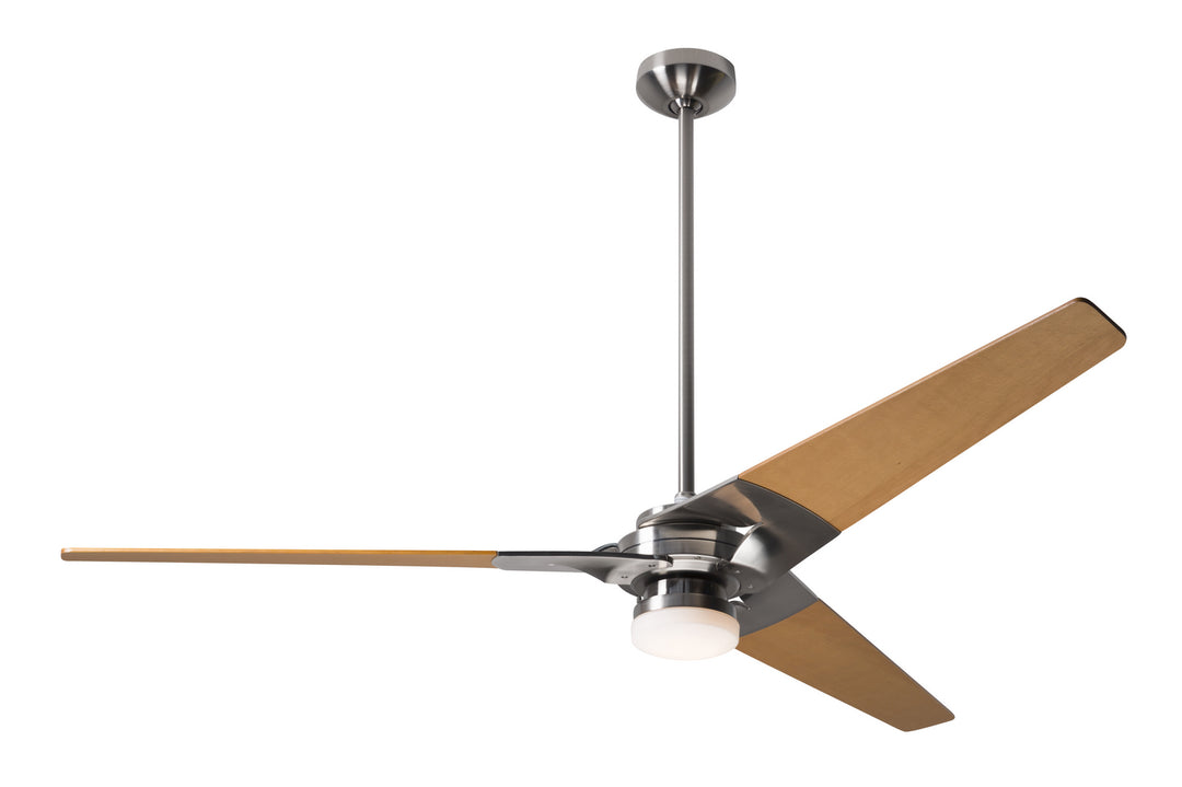 Modern Fan Company Torsion TOR-BN-62-MP-271-002 Ceiling Fan 62 - Bright Nickel, Maple/