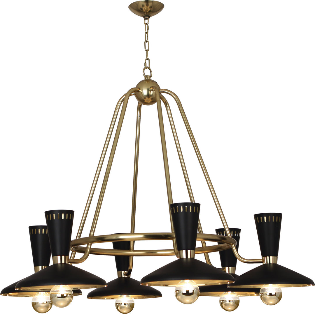 Robert Abbey Vortex 565 Chandelier Light - Modern Brass